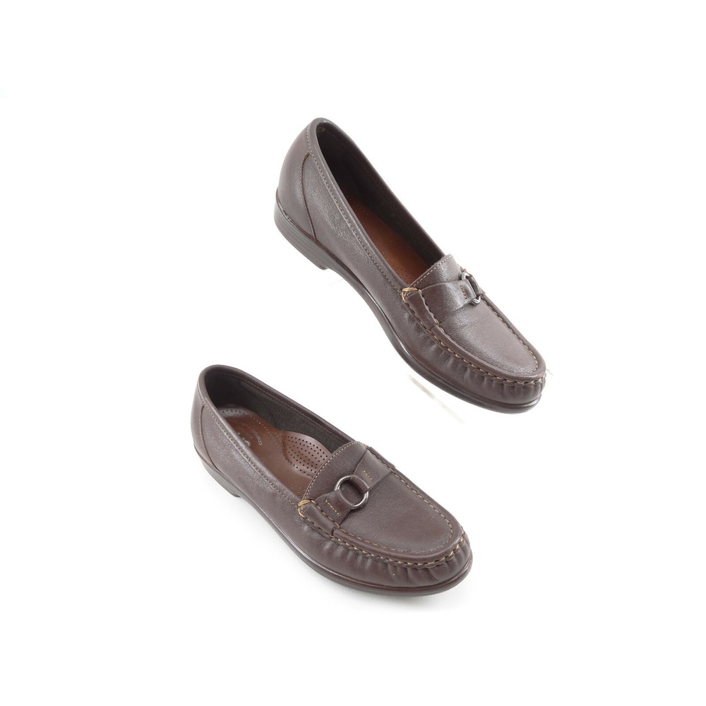 SAS Womens Tripad Jewel Brown Comfort Loafers Slip On Comfort Shoes Size 7 N